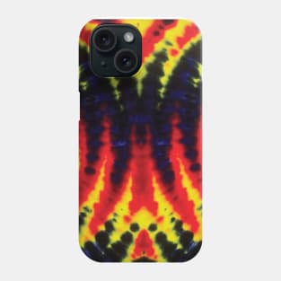 Wig Wag Navy Black Red Yellow Tie Dye Phone Case