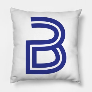 b letter design, b logo design Pillow