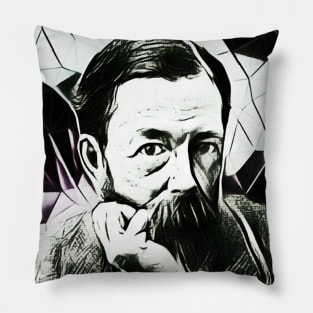 John Addington Symonds Black And White Portrait | John Addington Symonds Artwork 3 Pillow