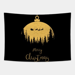 Merry Christmas Ornament Tapestry