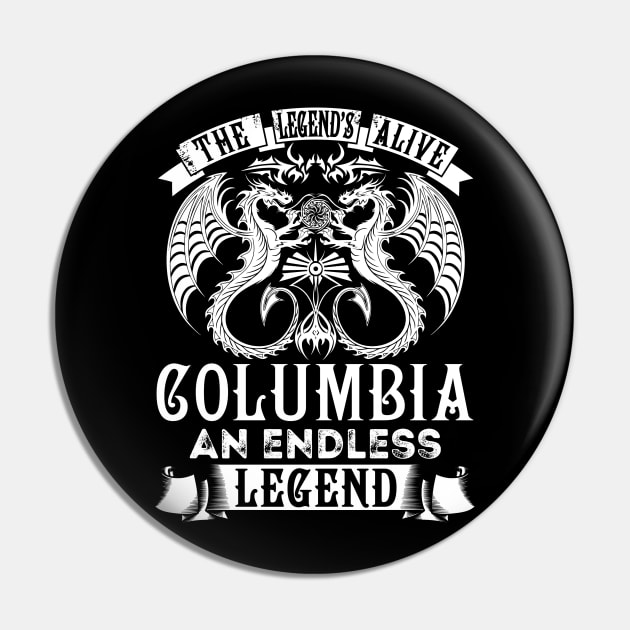 COLUMBIA Pin by Carmelia