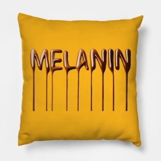 Melanin Drippin' Afrocentric Pillow