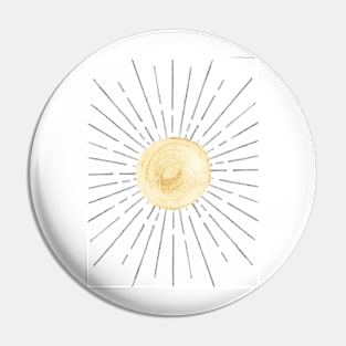 Minimalist sun Pin