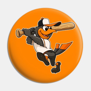 The Oriole Bird Mascot Baltimore Baseball Pin