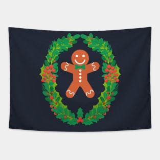 Gingerbread Man - Cookie Men Christmas Cute Cartoon Character Tapestry