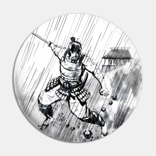 Samurai in the Rain Pin