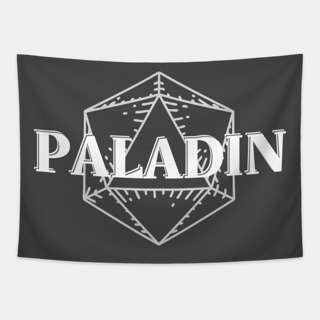 Paladin D20 Symbol Print Tapestry by DungeonDesigns