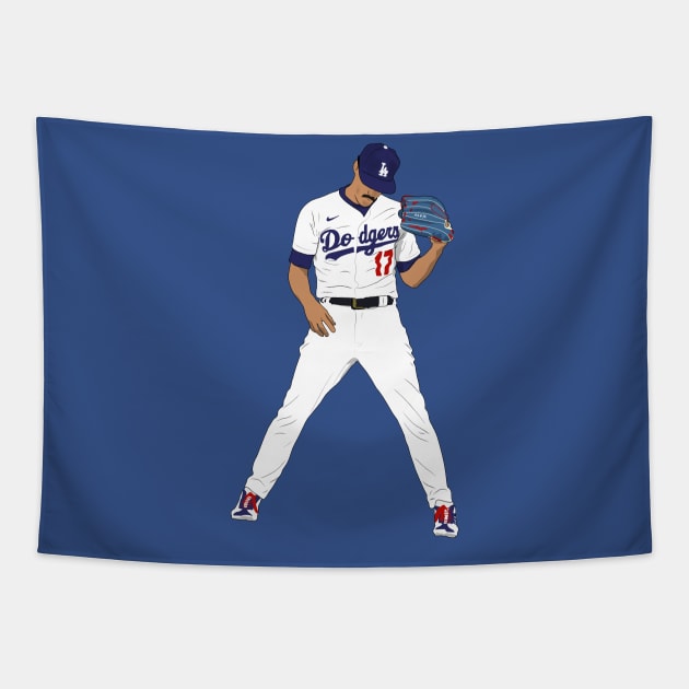 Joe Kelly Los Angeles Baseball Pitcher Tapestry by Hevding