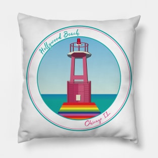 Hollywood Beach — Chicago, IL Pillow