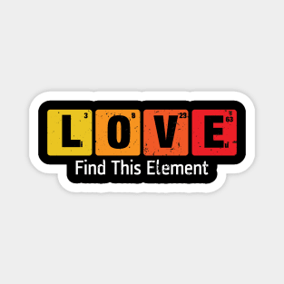 Love Elements Chemistry Gift Love Element Gift Magnet