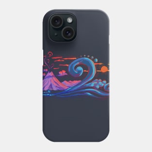 Sunset Fuji Waves Phone Case