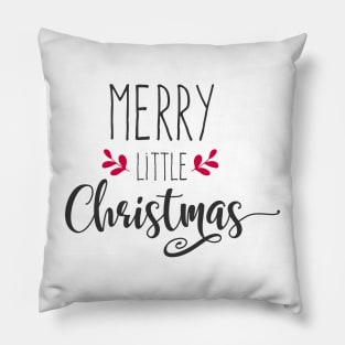 Christmas badges with lovely hand drawn elements and quotes Pillow