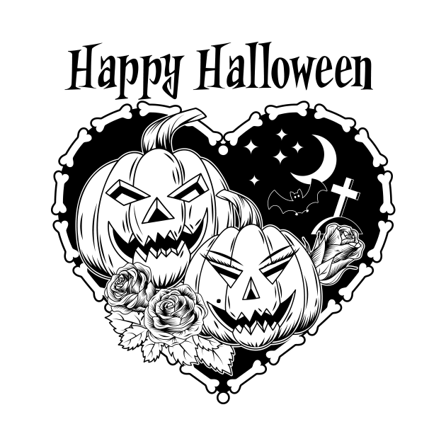 Halloween love couple by OA_Creation