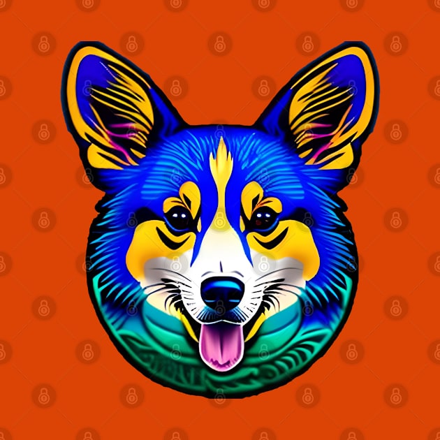 Corgi Blues by INLE Designs