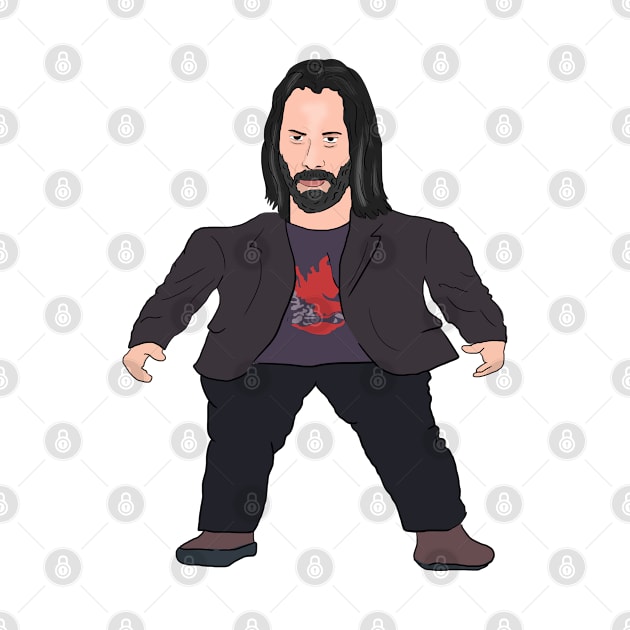 Mini Keanu Reeves Meme by Barnyardy