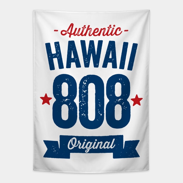 Authentic Hawaii 808 Area Code Tapestry by DetourShirts