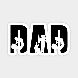 Dad Sign, Dad And Babies , Fathers Day Gift Magnet