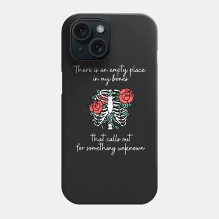 There is an empty place in my bones Jack Skellington quote Phone Case