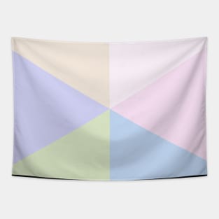 Abstract Triangle of Soft Pastel Colors Tapestry