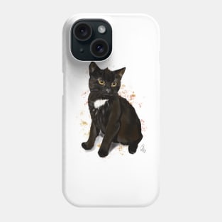 Hugo the black kitty Phone Case