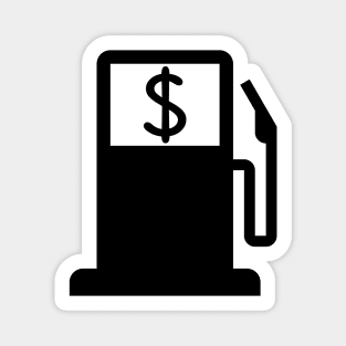 Expensive petroleum meme icon with white outline Magnet