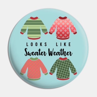 Sweater Weather Pin