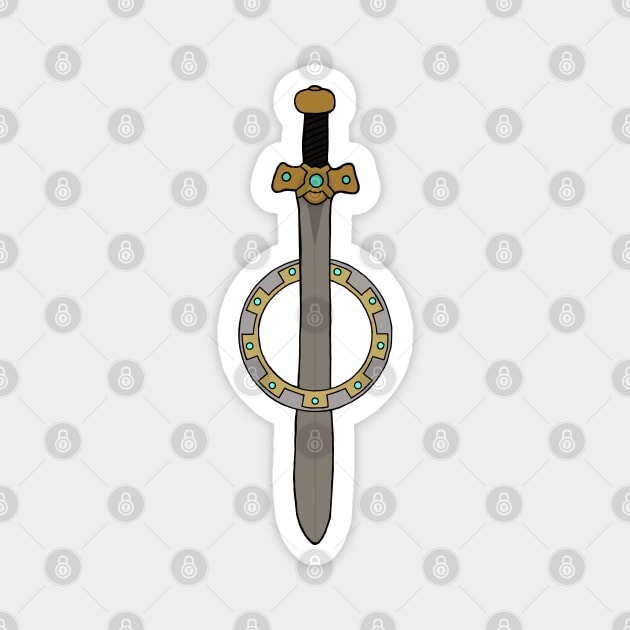 Xena's Sword & Chakram Magnet by CharXena