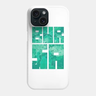 Bursa, Turkey City Map Typography - Watercolor Phone Case