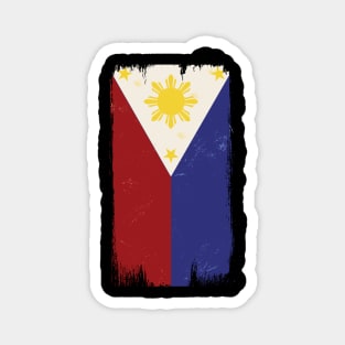 Philippines Flag Grunge Style Magnet