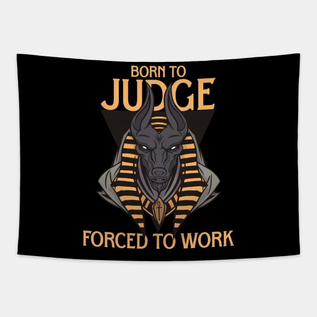 Funny Anubis Egyptian History Teacher Archeologist Tapestry by Emmi Fox Designs