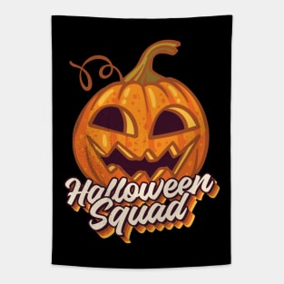 Pumpkin Halloween Squad Tapestry