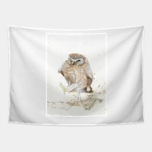 Strutting Owl Tapestry