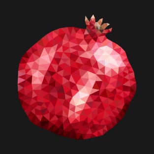 Low poly pomegranate garnet T-Shirt