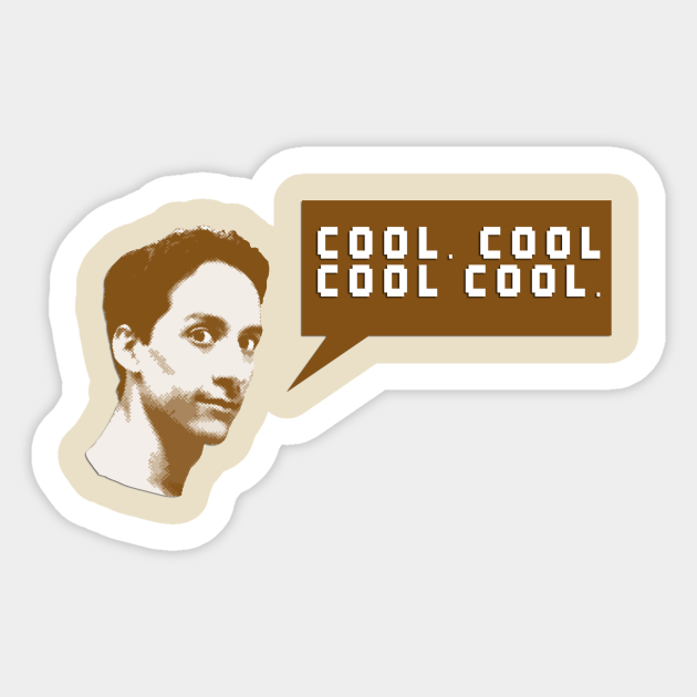 Abed Cool Cool Cool Cool Sticker Teepublic Abed Cool Cool Cool Cool Sticker Teepublic