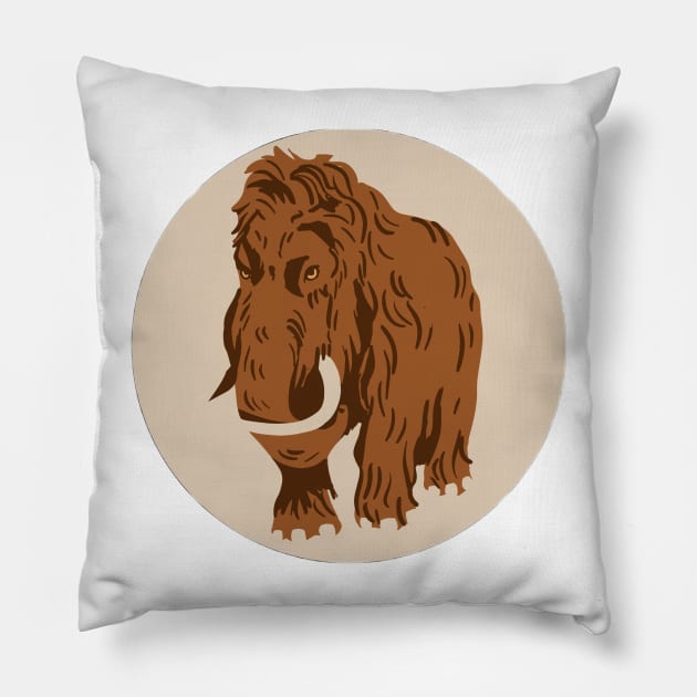 RETRO MAMMOTH Pillow by wide xstreet