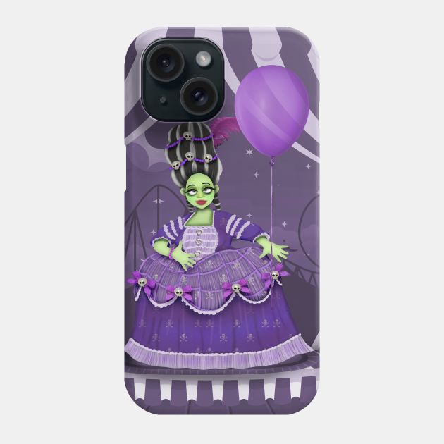 Countess and purple balloon Phone Case by Paciana Peroni