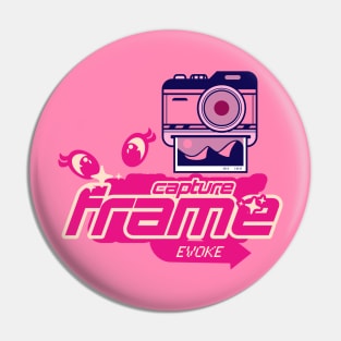 Lady Photographer in Pink and Lilac Y2K Aesthetic Pin