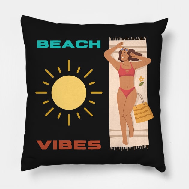 Beach please Pillow by HyzoArt