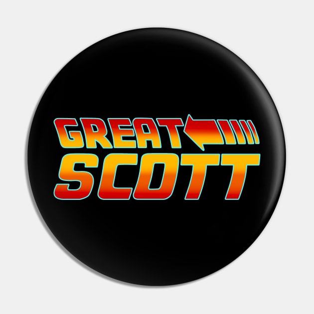 Great Scott Pin by Kev Brett Designs