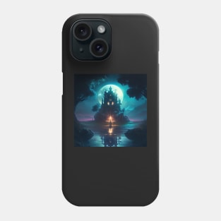 Full Moon over Lake Muse Phone Case