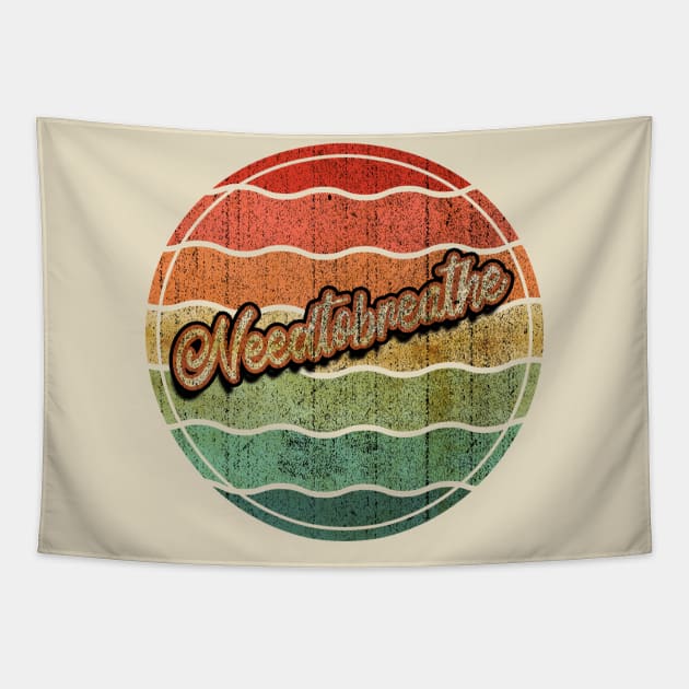 Retro Vintage Needtobreathe Tapestry by Electric Tone