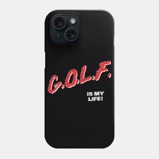 Golf Is My Life / 80s Style Golf Lover Faded Design Phone Case