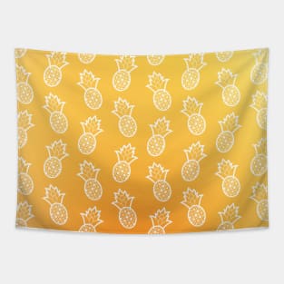 Gold Pineapple Pattern Tapestry