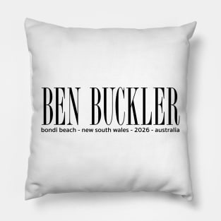 Ben Buckler Street Address Pillow