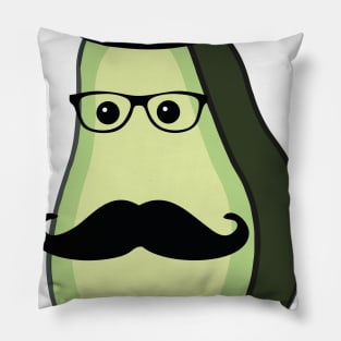 Fruit genius avacado with hat and mustach Pillow