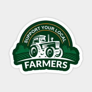 Support Your Local Farmers with Tractor Design Magnet