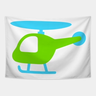 Little Helicopter Emoticon Tapestry