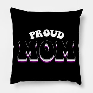 Proud Mom Asexual Pride Pillow