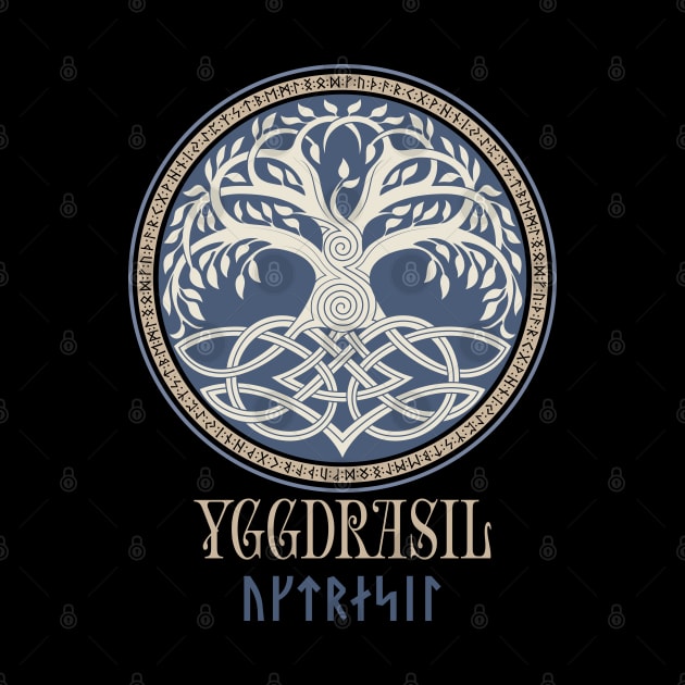 Norse Viking Tree of Life Pagan Yggdrasil Mythology by Blue Pagan