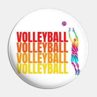 volleyball art design Pin